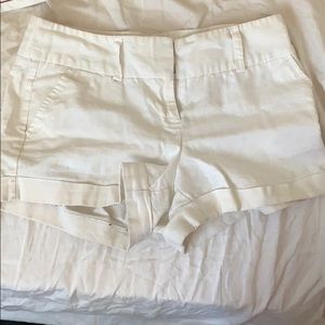 White low waisted shorts